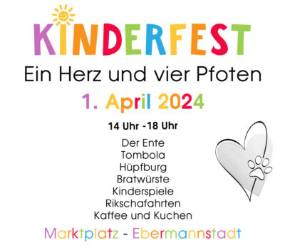 Plakat Kinderfest am 1. April 2024 in Ebermannstadt
